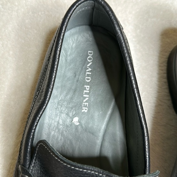 Men’s DONALD J PLINER Leather Bit Loafers in black size 12 - Picture 5 of 10